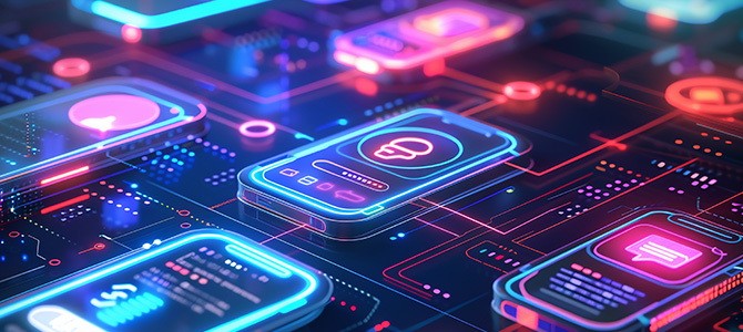 Data visuals and charts symbolizing comprehensive digital marketing and advertising services.