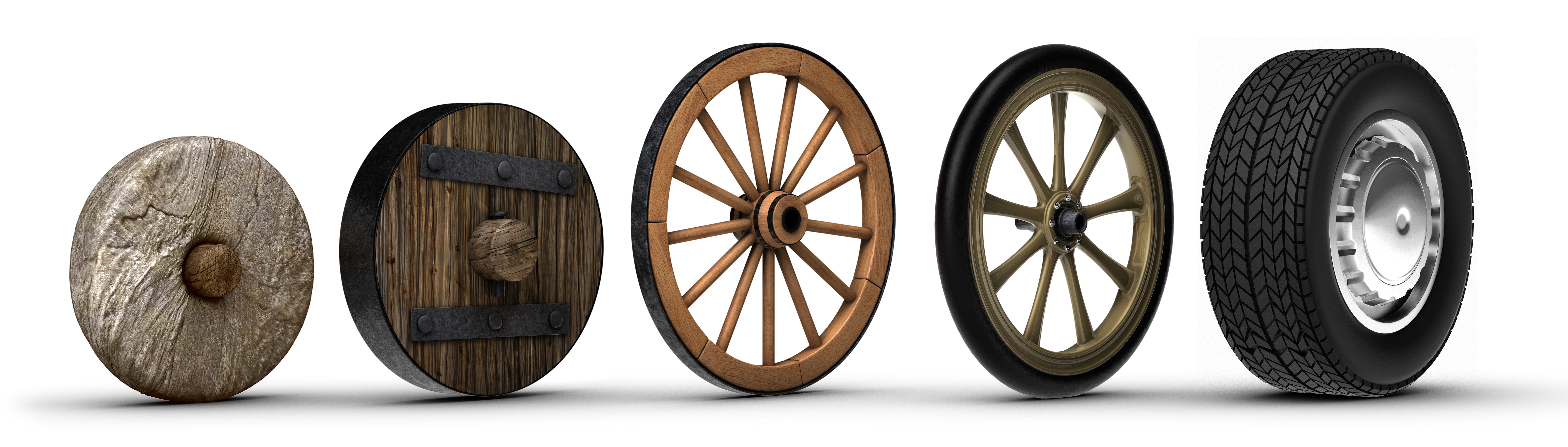 Multiple types of wheels