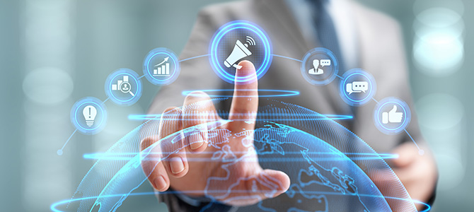 Data visuals and charts symbolizing comprehensive digital marketing and advertising services.