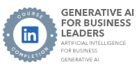 Linkedin generative ai for business leaders certificated