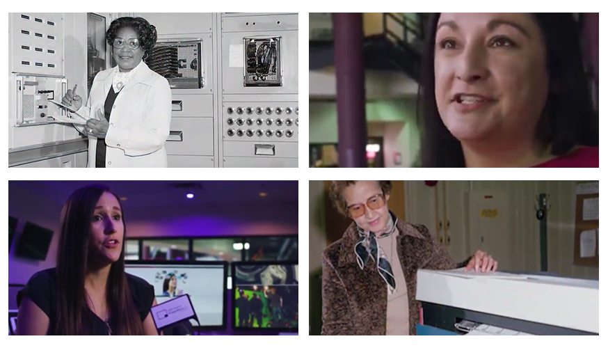 Collage of Fabcoms work for this campaign