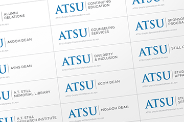 university branding for different schools