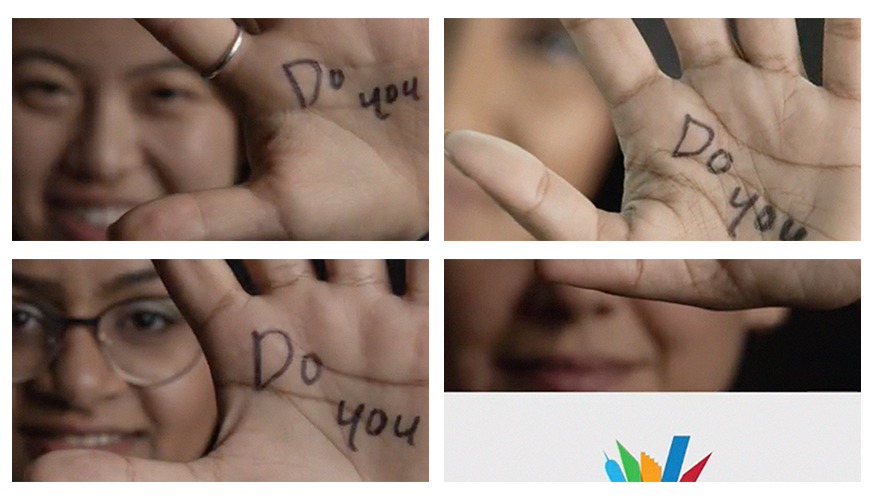 Collage of Fabcoms work for this campaign