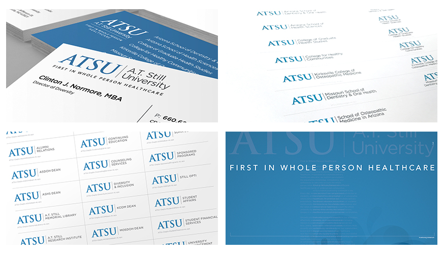 Collage of Fabcoms work for this campaign