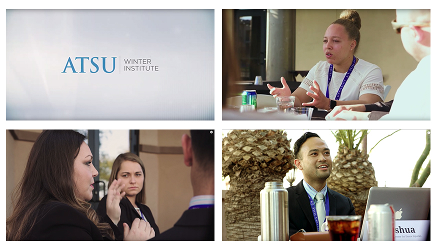 Collage of Fabcoms work for this campaign