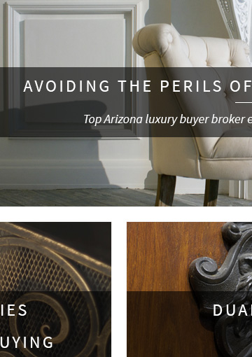 Web design element snapshot highlighting the importance of high quality photos and details when the target audience is highly educated luxury home buyers who have an expectation of beautiful design and functionality.