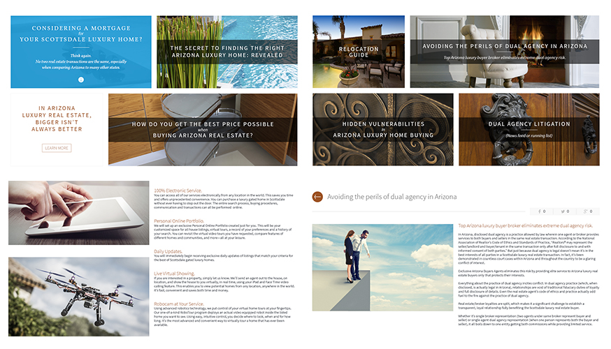 Collage of Fabcoms work for this campaign