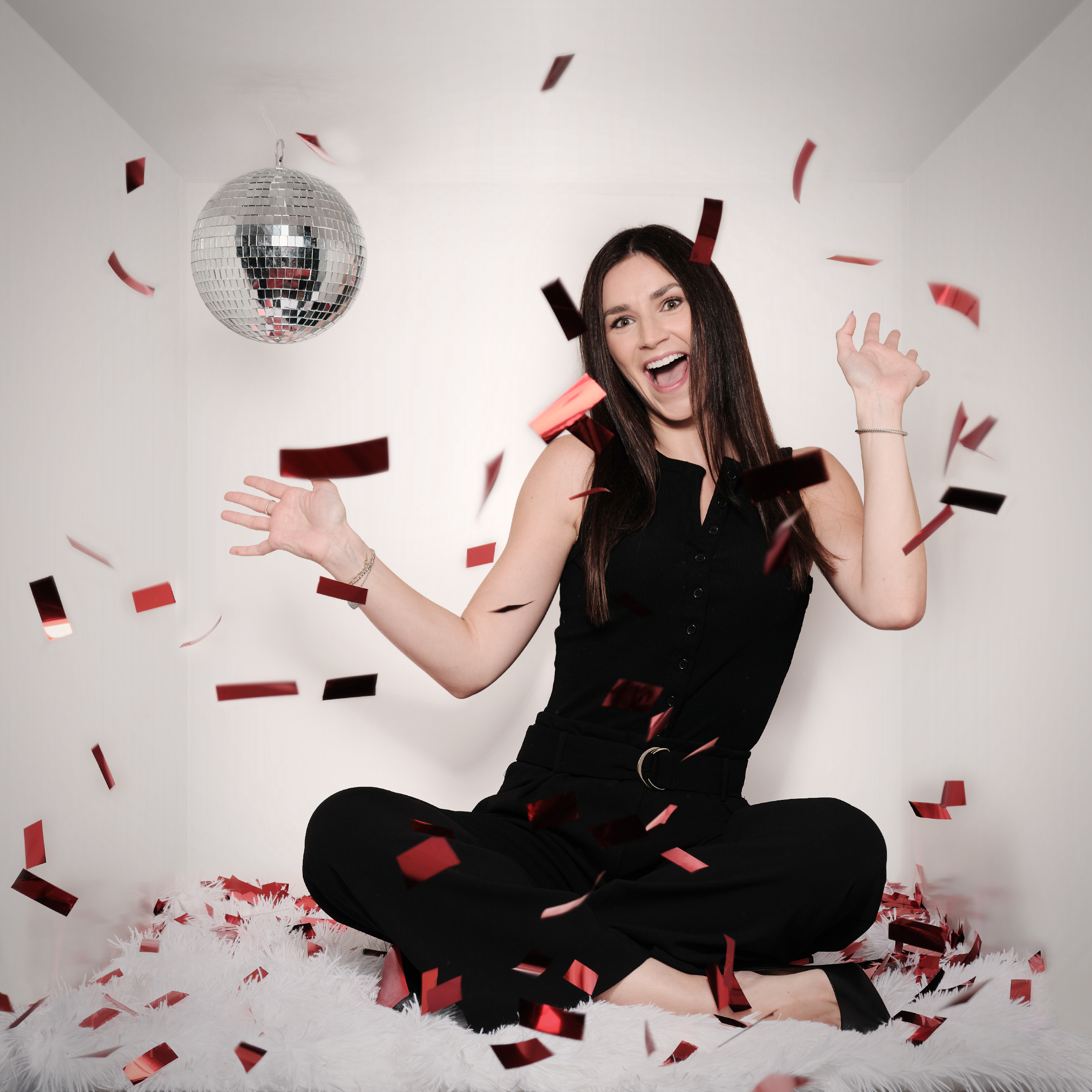 Bianca having a disco party!