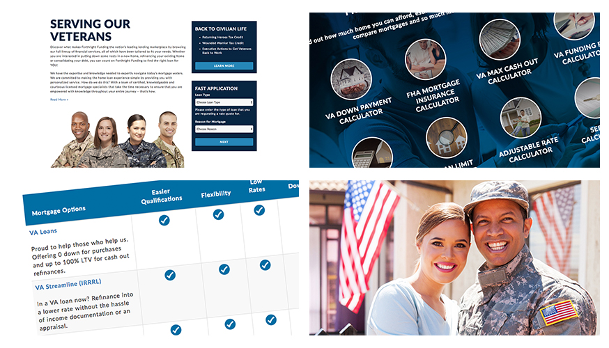 Collage of Fabcoms work for this campaign