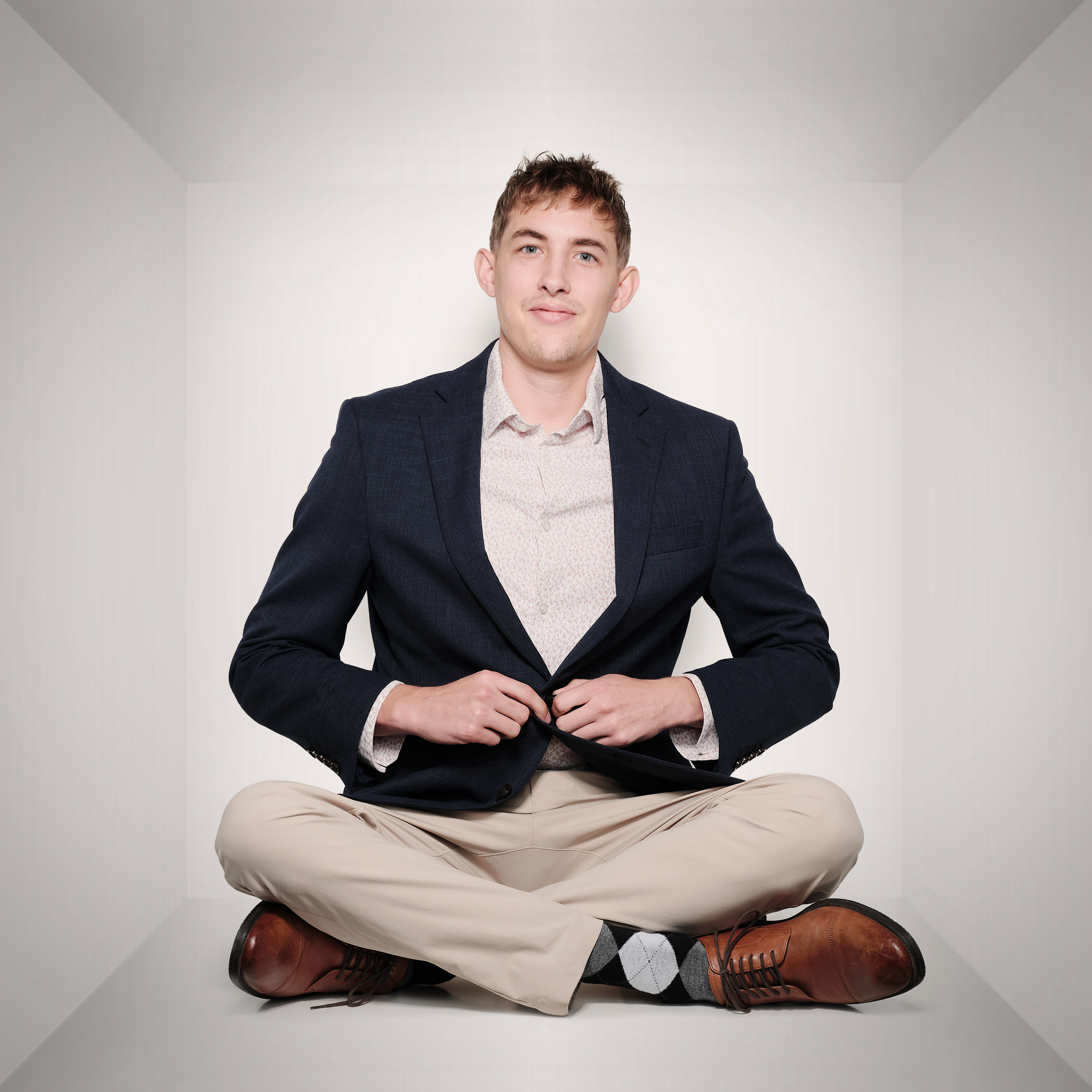 Jordan fixing up his suit