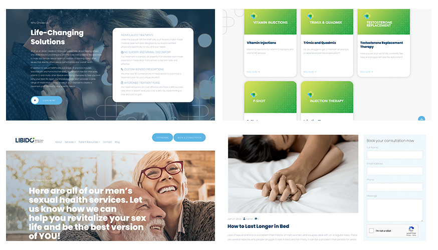 Collage of Fabcoms work for this campaign