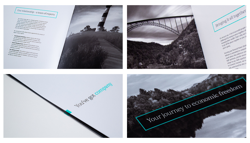 Collage of Fabcoms work for this campaign