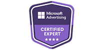 Microsoft Advertising Certified Expert Certification awarded to Bianca Egan, Account Supervisor at FabCom Marketing Agency