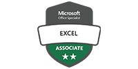 Microsoft Excel Associate Certification awarded to Monique Mckenna, Art Director and Production Manager at FabCom Marketing Agency