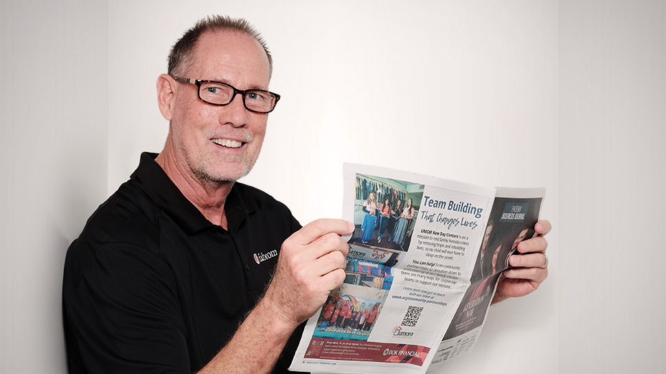 Image of FabCom Chief Financial Officer  
                    Mark Weber
                