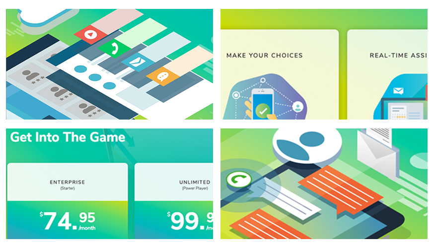 Collage of Fabcoms work for this campaign