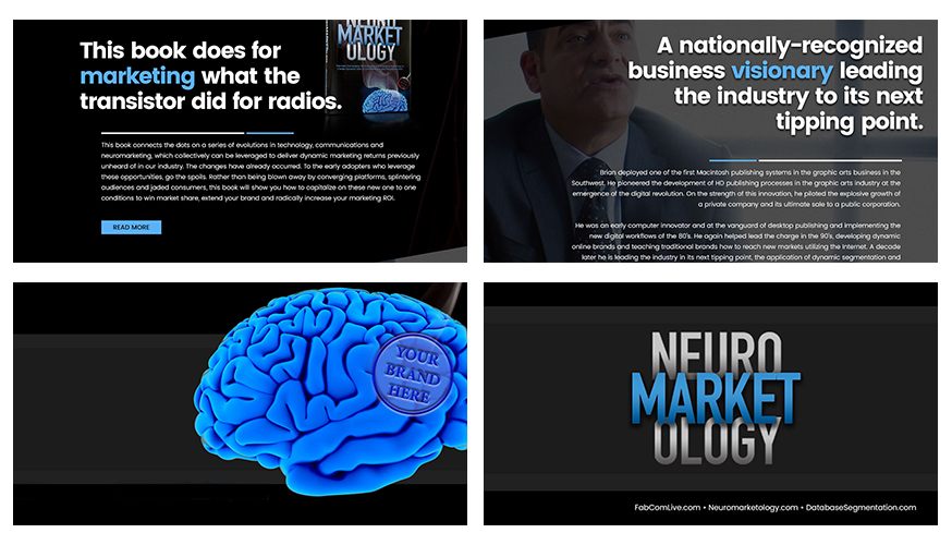 Collage of Fabcoms work for this campaign