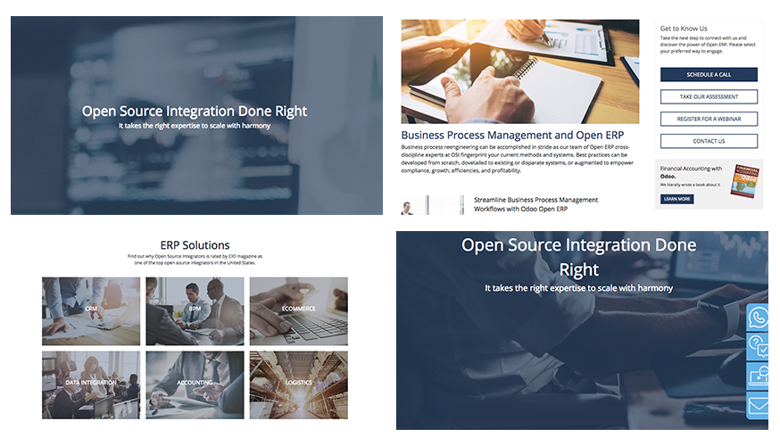 Collage of Fabcoms work for this campaign