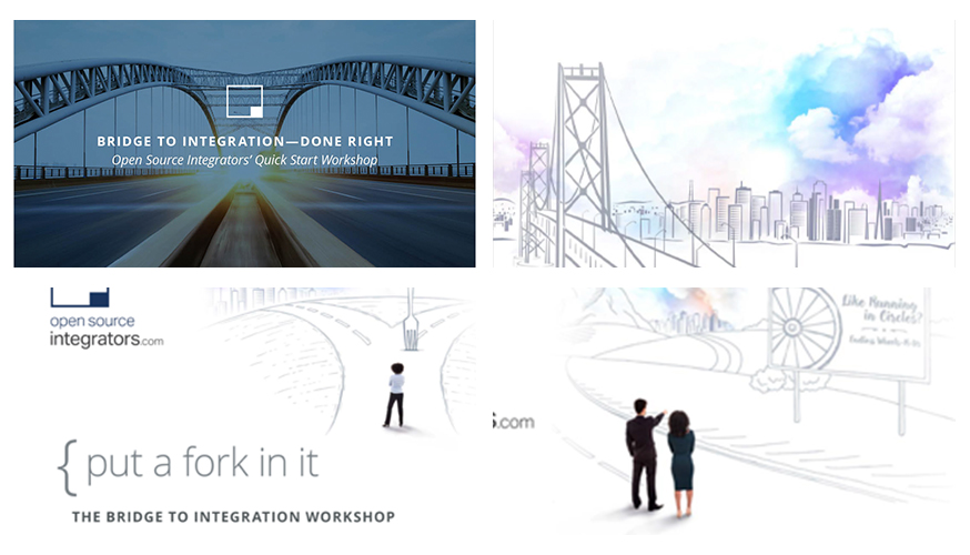 Collage of Fabcoms work for this campaign