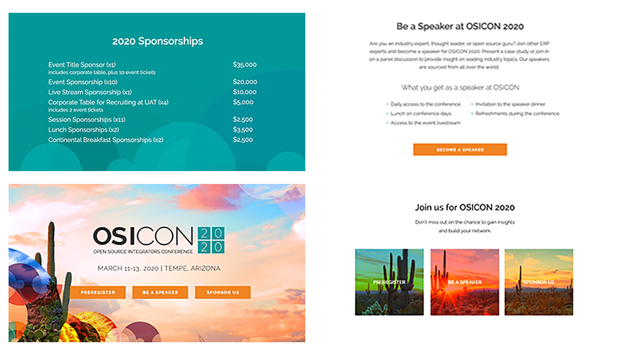 Collage of Fabcoms work for this campaign