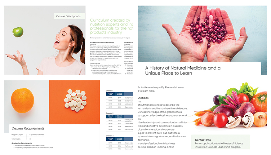 Collage of Fabcoms work for this campaign