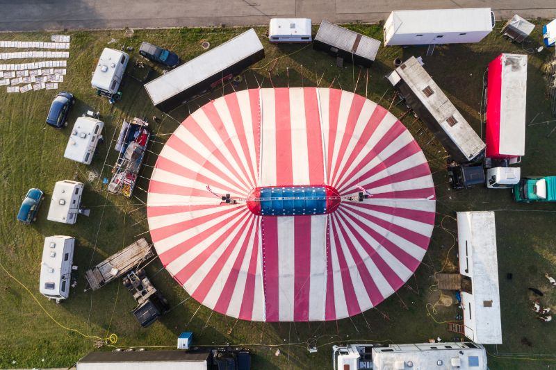 tent from above