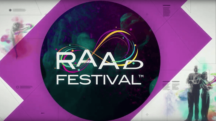 RAADfest animated logo from promo video
