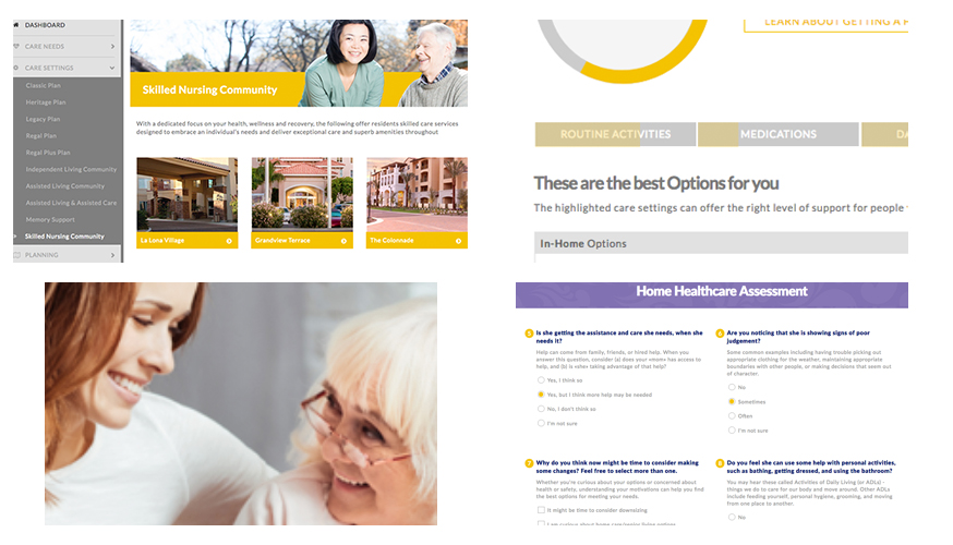 Collage of Fabcoms work for this campaign