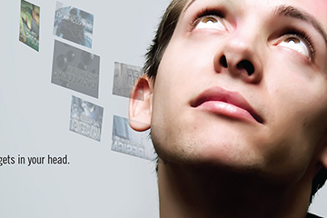 Close up of print ad created by FabCom for the University of Advancing Technology 