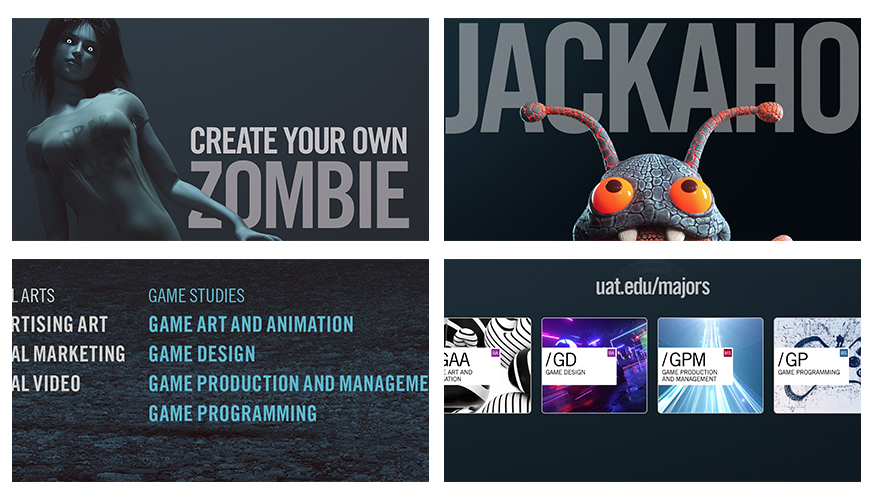 Collage of Fabcoms work for this campaign