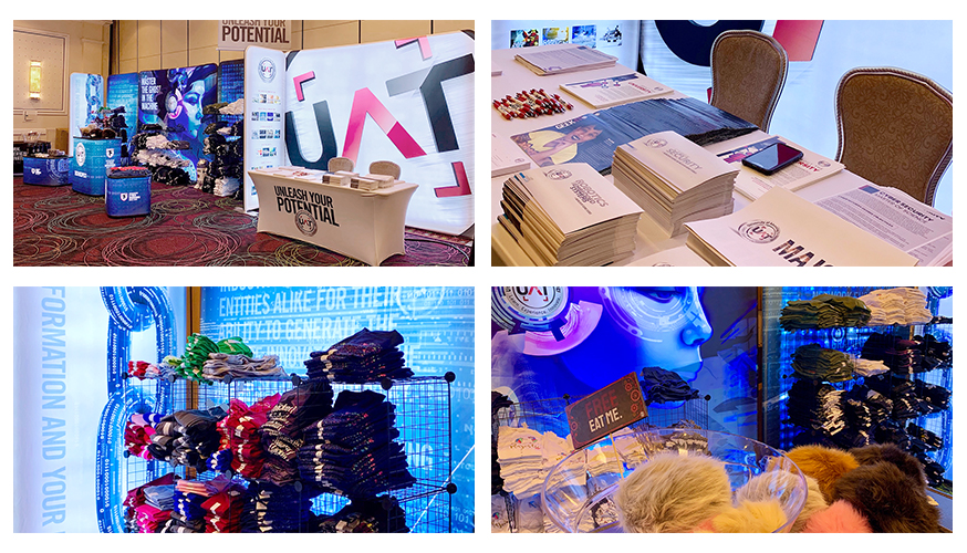 Collage of Fabcoms work for this campaign