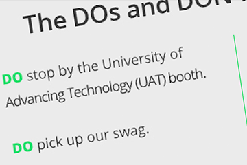 uat defcon promo by fabcom dos and donts