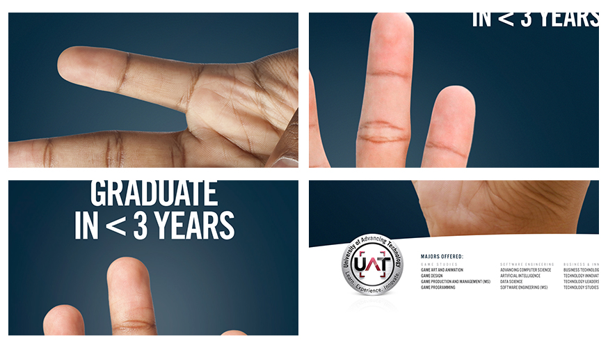 Collage of Fabcoms work for this campaign