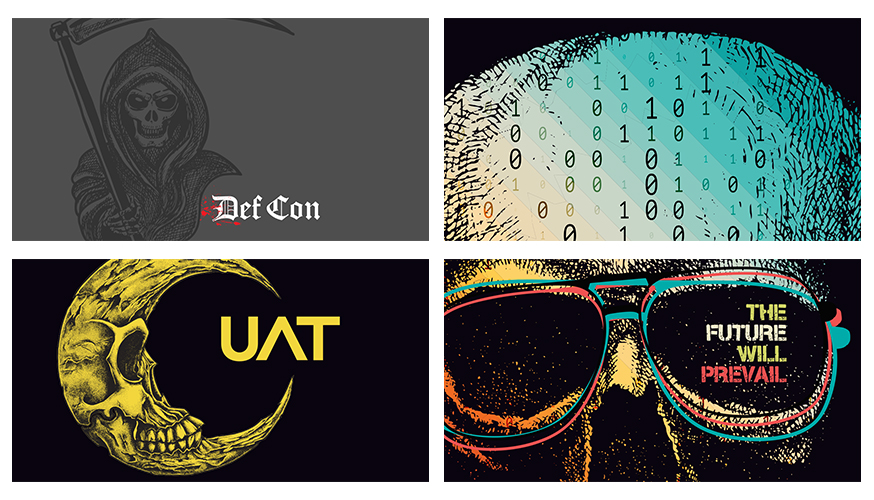 Collage of Fabcoms work for this campaign