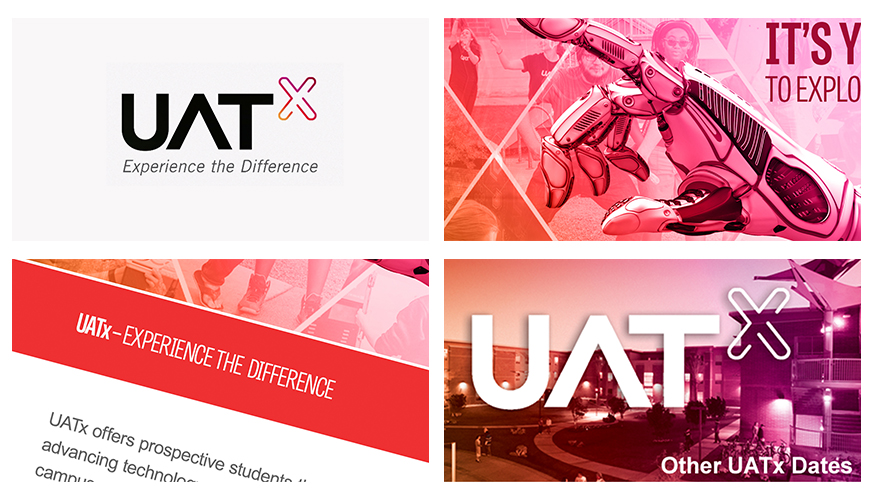 Collage of Fabcoms work for this campaign