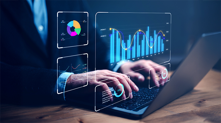 Stock photo of person typing on computer