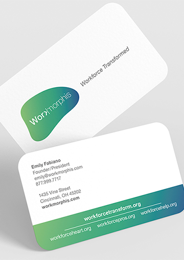 Workmorphis branding business card