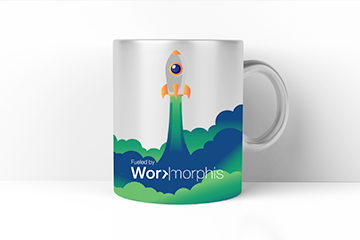 Workmorphis branding mug