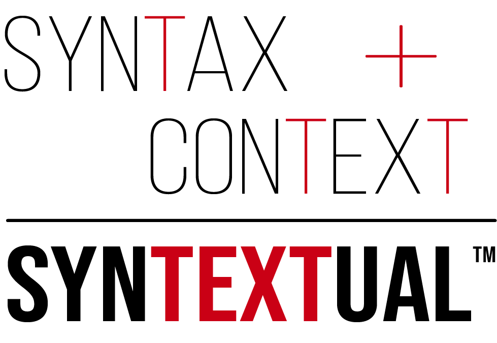 Syntax + context syntextual